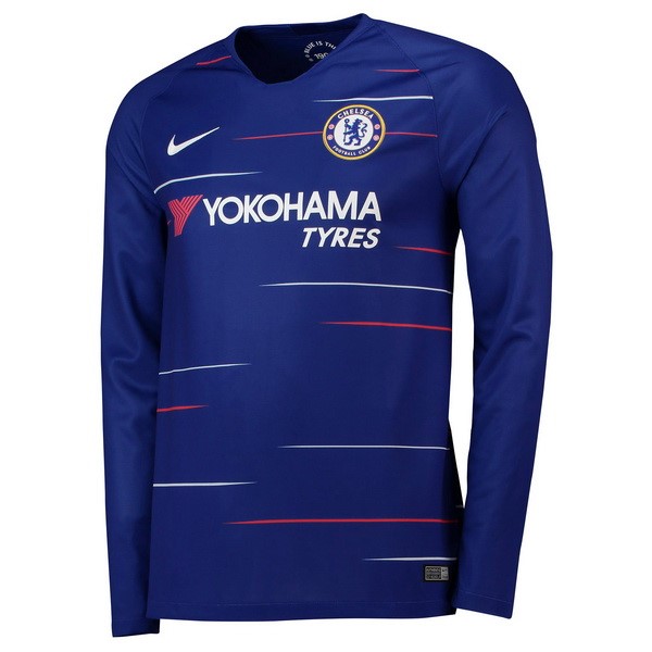 Maillot Football Chelsea Domicile ML 2018-19 Bleu